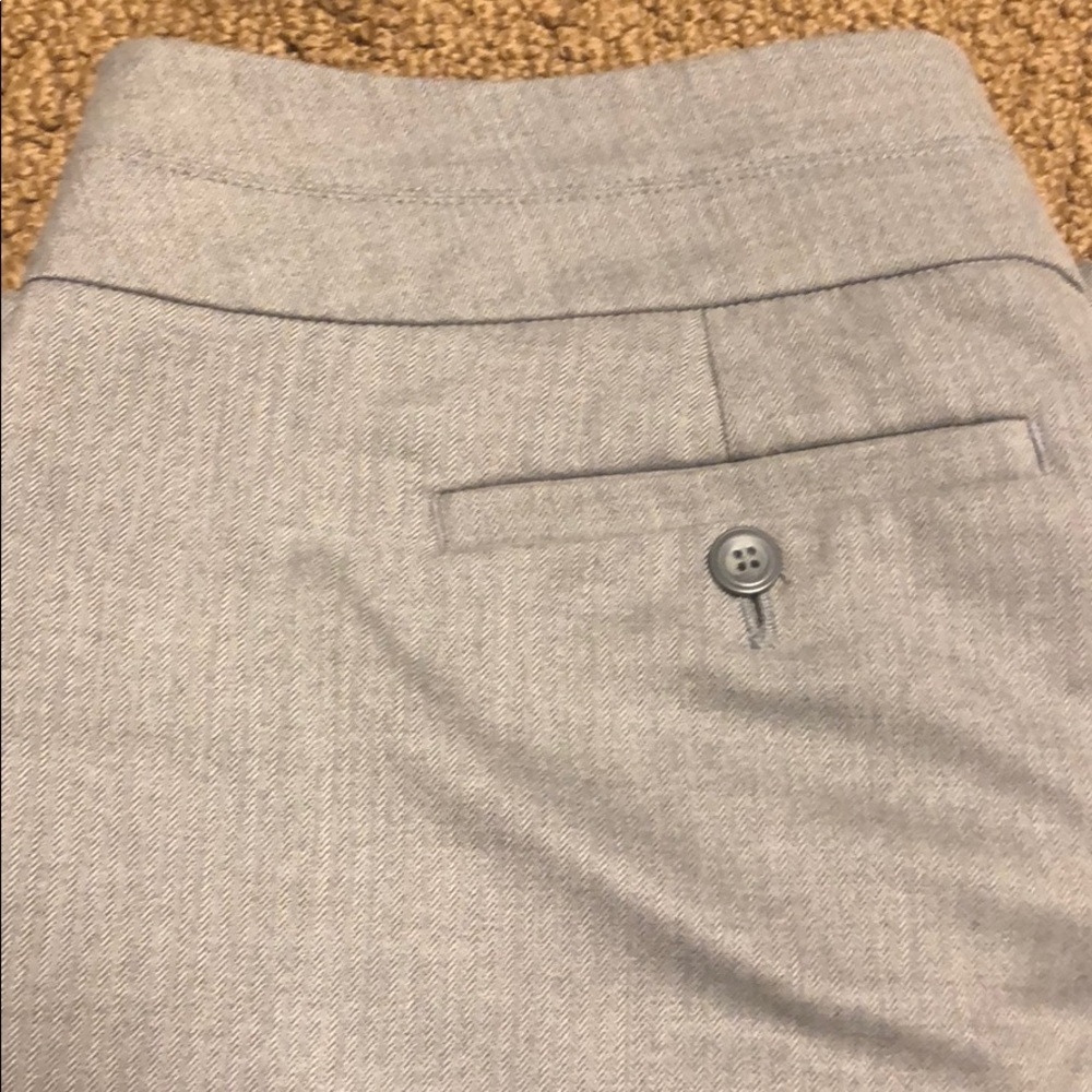 Ann Taylor Loft light grey trousers / slacks